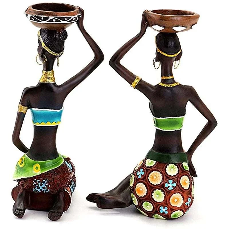 African_Women_Candle_Holder_Sculpture_-_-4122034 African Women Candle Holder Sculpture -
