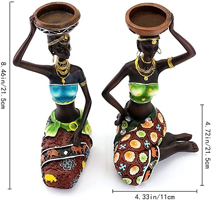 African_Women_Candle_Holder_Sculpture_-_-4122046 African Women Candle Holder Sculpture -