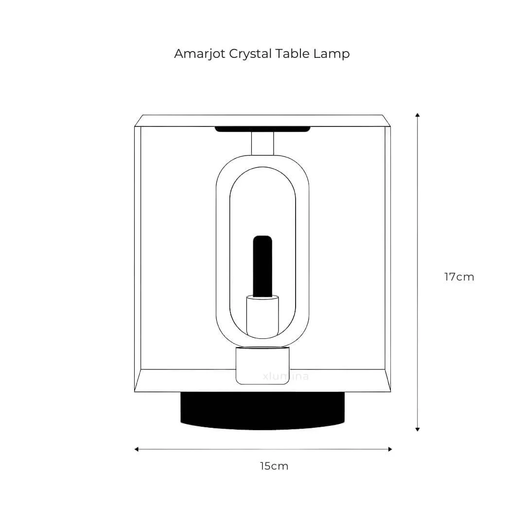 Amarjotkristalltischlampe Elegantesdesignwarmweissesled Licht12