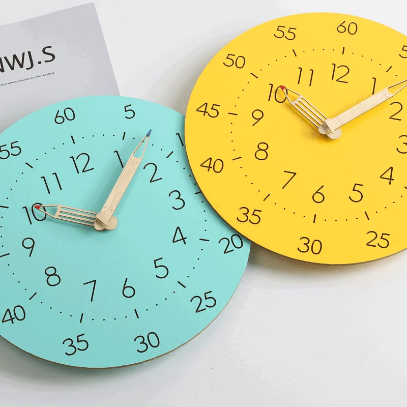 Analogue Noiseless Childrens Wall Décor Clock -
