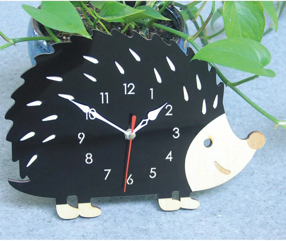 Analogue_Noiseless_Wall_Clock_for_Hedgehog_Lovers_-_-4124311 Analogue Noiseless Wall Clock for Hedgehog Lovers -