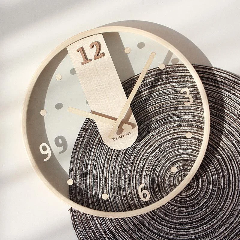Analogue_Noiseless_Wooden_Wall_Clock_for_Home_-_-4124327 Analogue Noiseless Wooden Wall Clock for Home -