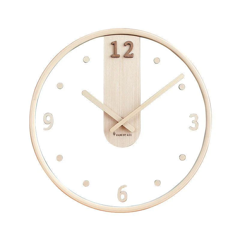 Analogue_Noiseless_Wooden_Wall_Clock_for_Home_-_-4124333 Analogue Noiseless Wooden Wall Clock for Home -