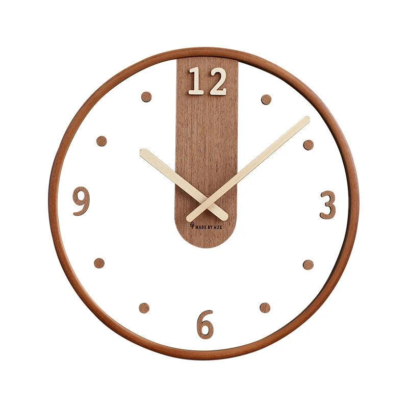 Analogue_Noiseless_Wooden_Wall_Clock_for_Home_-_-4124336 Analogue Noiseless Wooden Wall Clock for Home -