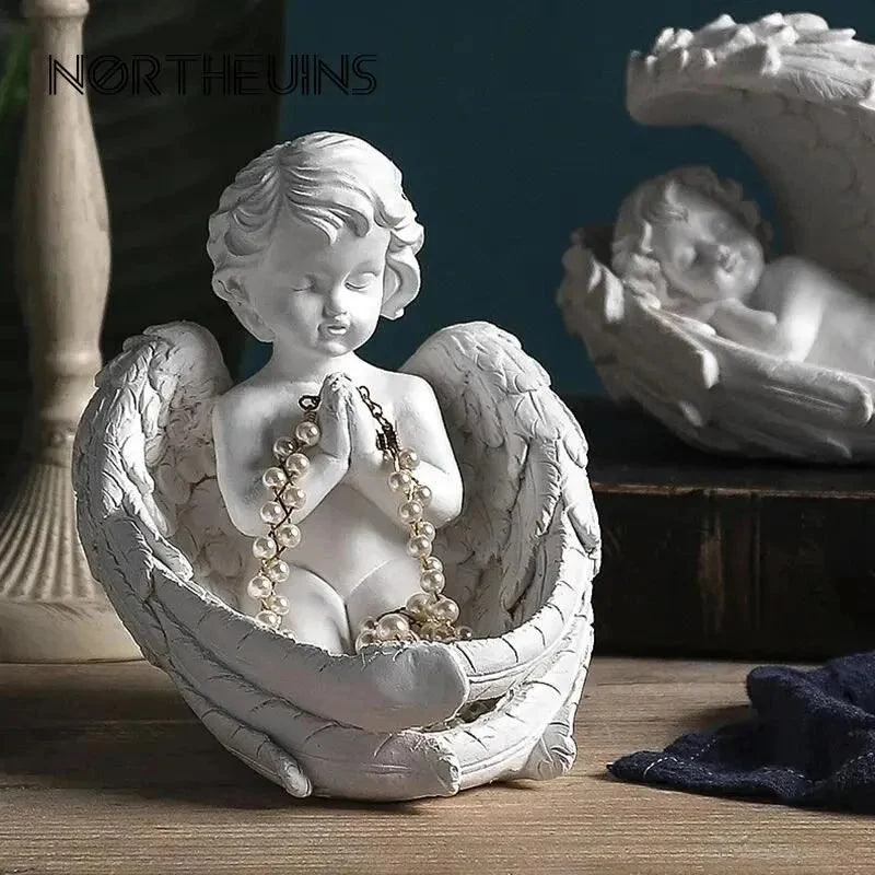Angel Girl Candle Holder - Cream colored - Angel - Divine - - #tag1#