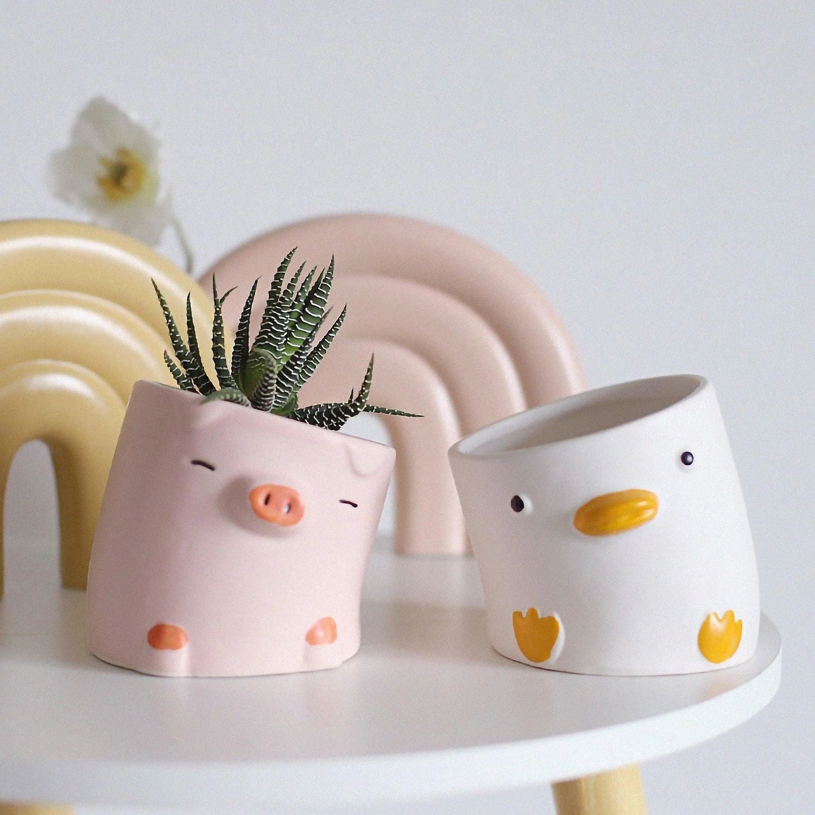 Animal Cup Planters -