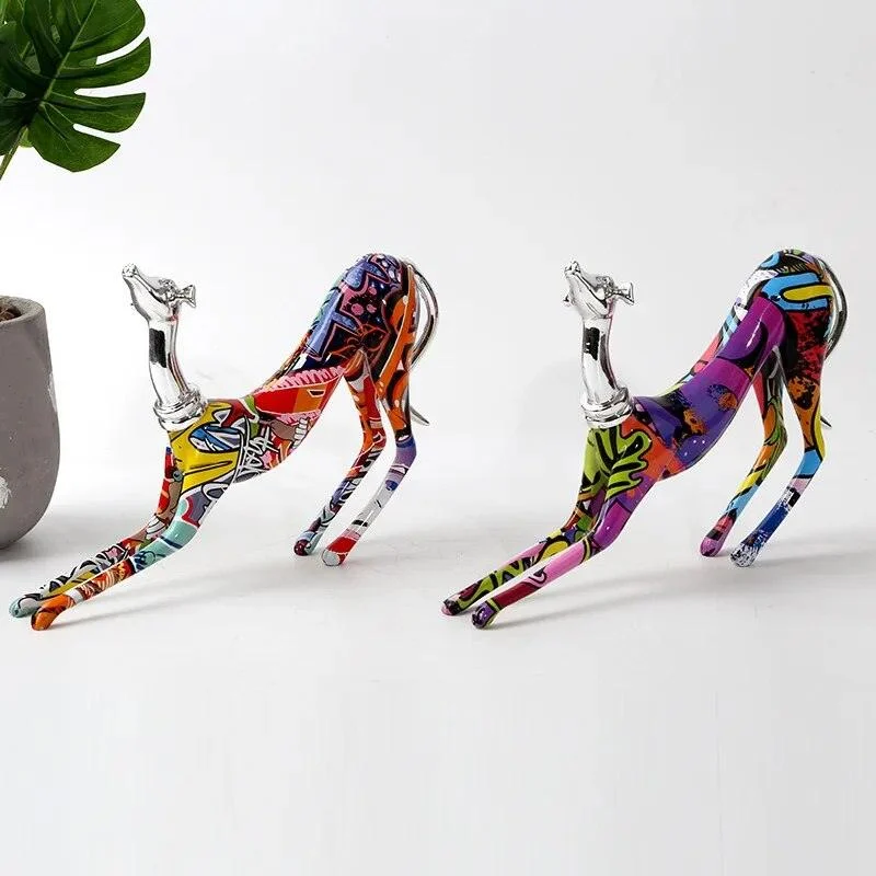 Animal Dog Doberman European Sculptures and Statues Ornaments Modern Resin Crafts -
