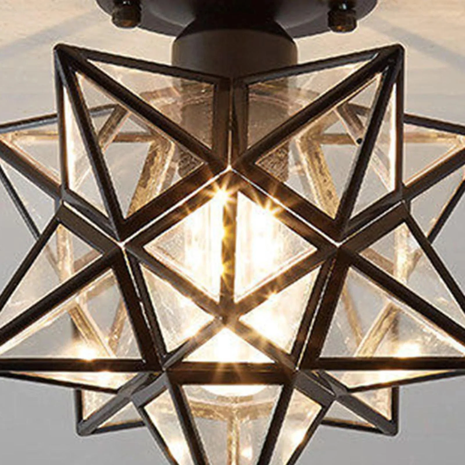 AntiqueStarMetalShadeSemiFlushMountCeilingLight-Homdiy_2 Antiquestarmetalshadesemiflushmountceilinglight Homdiy 2