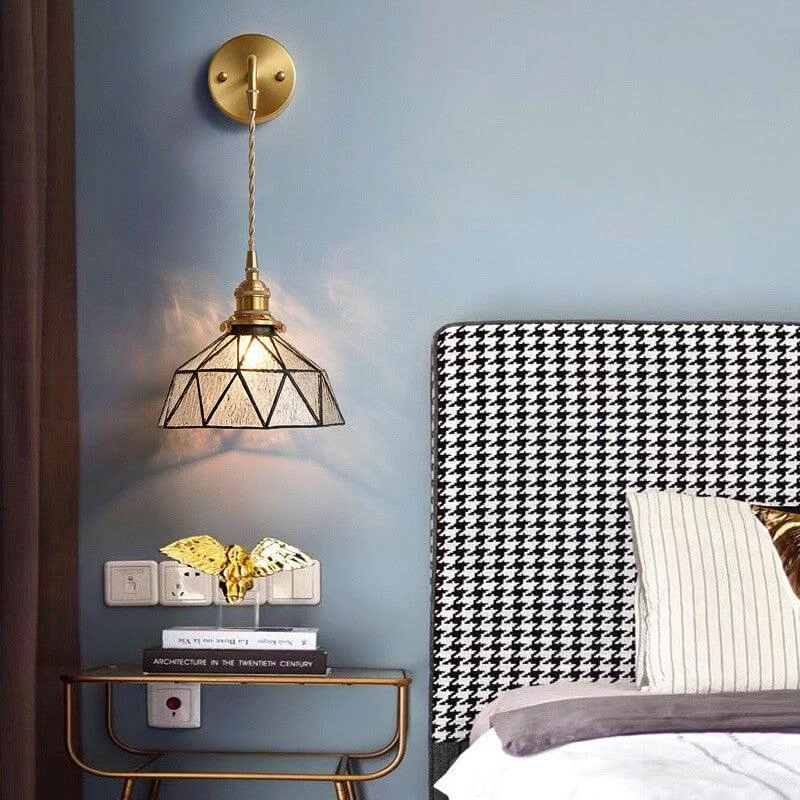 Aquarius - Modern wall lamp with water ripple glass and dome shape -  - #tag1#