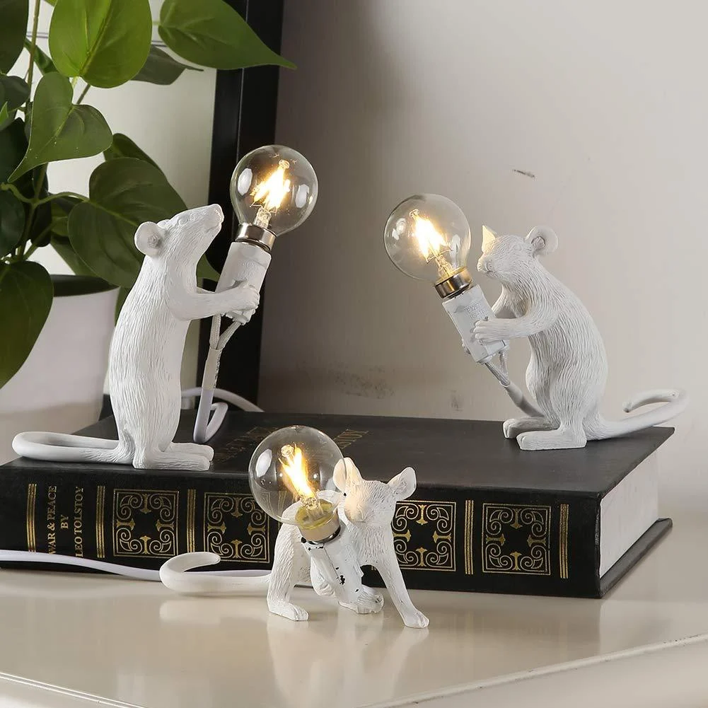 Art Deco Style Mouse Table Lamp - - #tag1#