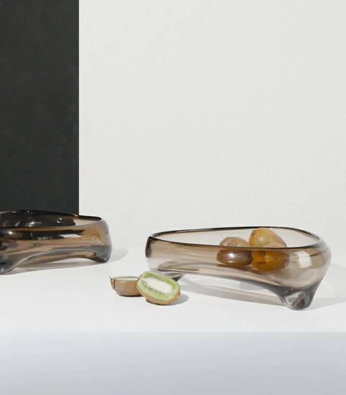 Artisan_Handblown_Glass_Decorative_Bowl_-_Modern_Fluid_Design_Light_Brown_-_-_tag1_-4136759 Artisan Handblown Glass Decorative Bowl - Modern Fluid Design Light Brown - - #tag1#