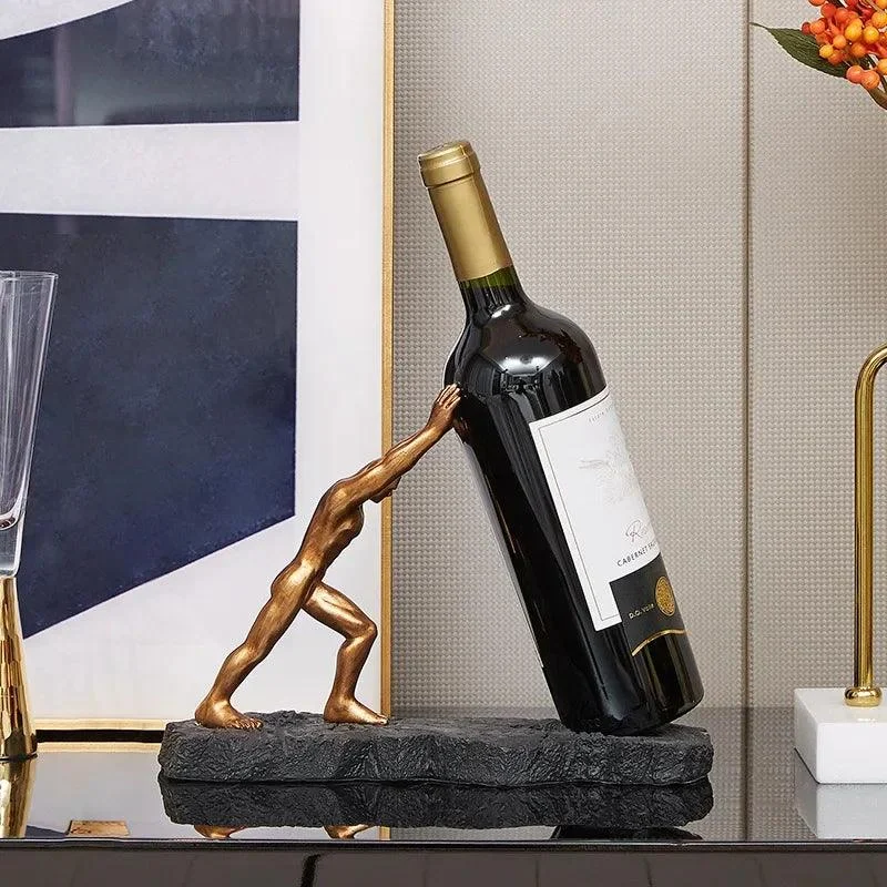 Atlas Bronze Wine Holder - - #tag1#
