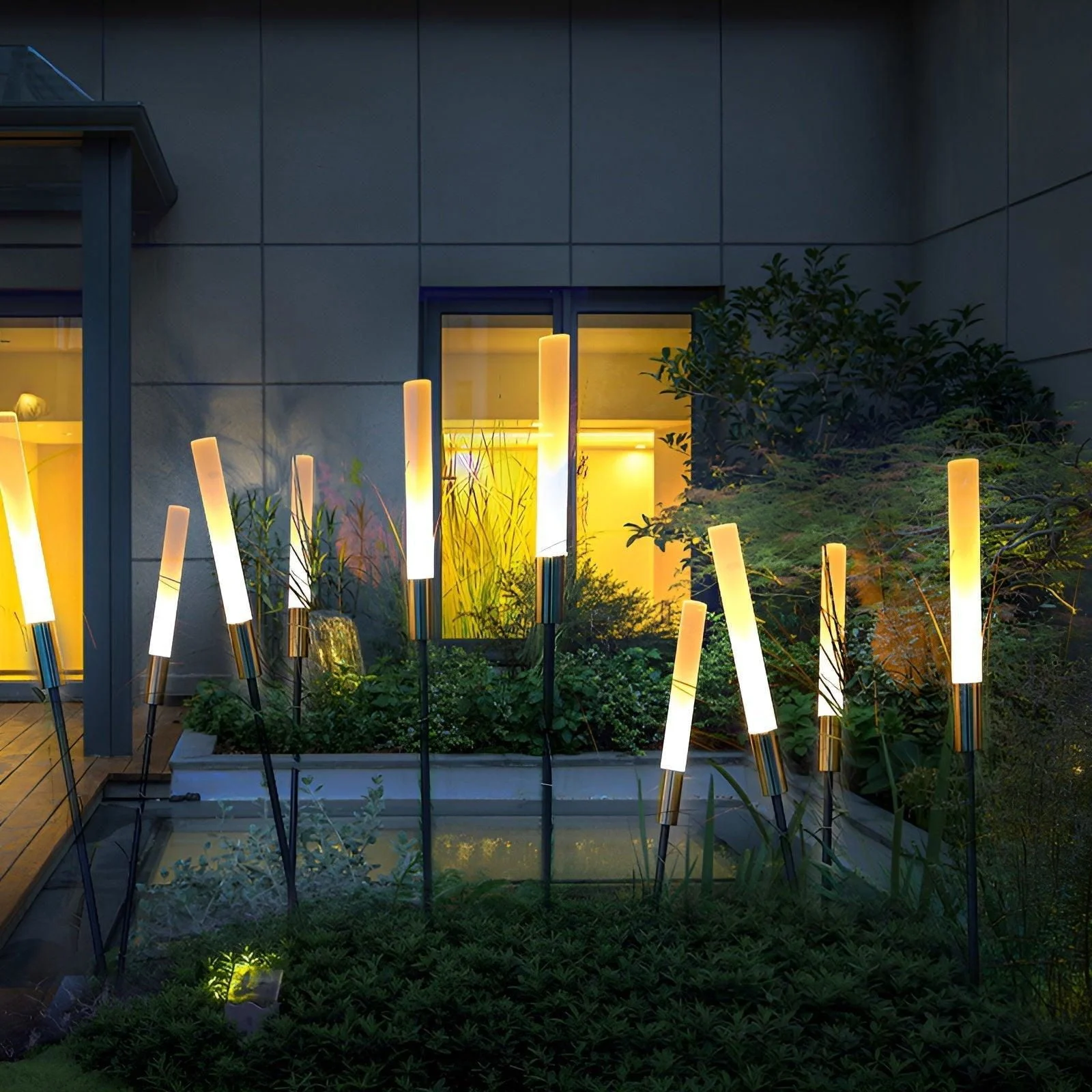 AuraShine - Modern solar-powered outdoor lamps - - #tag1#