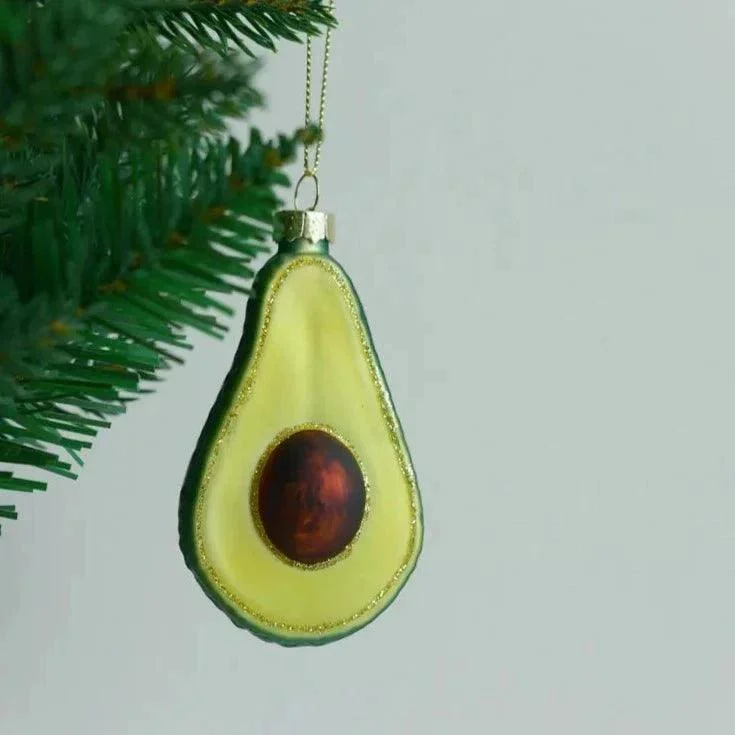 Avocado_Glass_Christmas_Tree_Ornament_-_-_tag1_-4145638 Avocado Glass Christmas Tree Ornament - - #tag1#