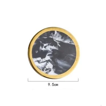 BLACK MARBLE COASTER - - #tag1#