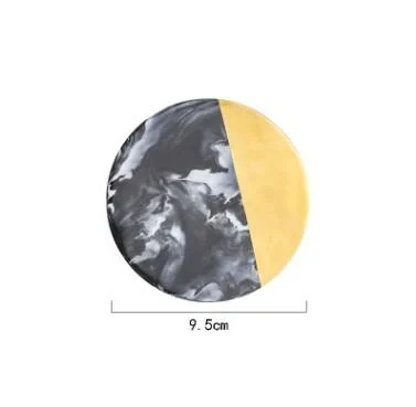 BLACK MARBLE COASTER -  - #tag1#