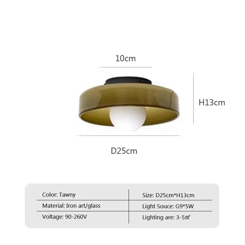 BT2ZGlass-Ceiling-Light-Nordic-LED-G9-Source-Wall-Lamps-For-Entryway-Hallway-Aisle-Balcony-Bedroom-Living Wall Lamp Bauhaus Retro Aura Lamp - ISTANBULLU LTD