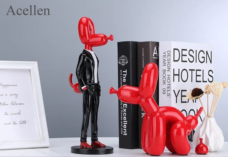 Balloon_Dog_in_Suit_Street_Art_Statue_-_-4133259 Balloon Dog in Suit Street Art Statue -