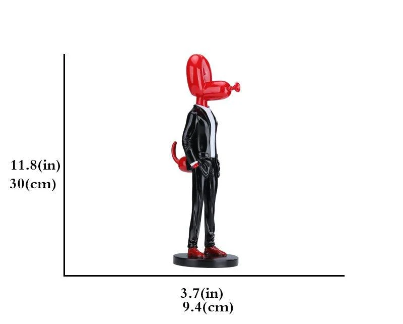 Balloon_Dog_in_Suit_Street_Art_Statue_-_-4133265 Balloon Dog in Suit Street Art Statue -