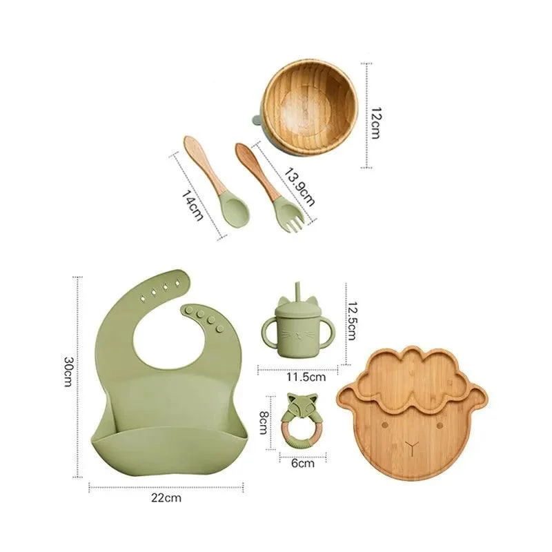 Bamboo_Dinosaur_Dinner_Set_7pcs_BPA-Free_Suction_Bowls_for_Children_-_-4133960 Bamboo Dinosaur Dinner Set: 7pcs, BPA-Free, Suction Bowls for Children -