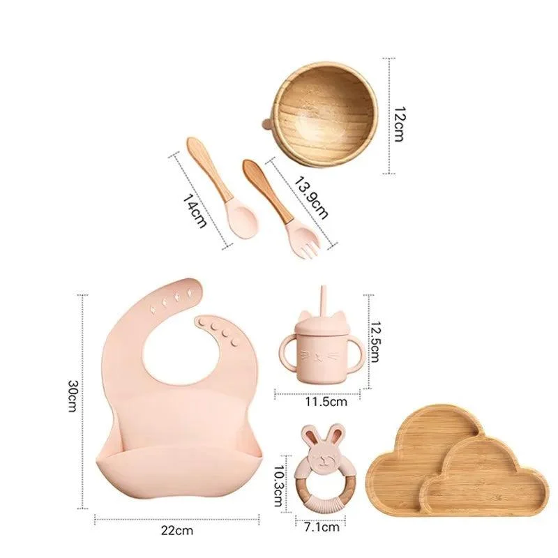 Bamboo_Dinosaur_Dinner_Set_7pcs_BPA-Free_Suction_Bowls_for_Children_-_-4133970 Bamboo Dinosaur Dinner Set: 7pcs, BPA-Free, Suction Bowls for Children -
