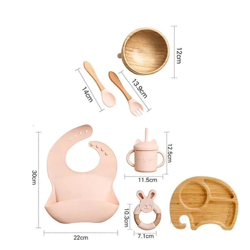 Bamboo_Dinosaur_Dinner_Set_7pcs_BPA-Free_Suction_Bowls_for_Children_-_-4133988 Bamboo Dinosaur Dinner Set: 7pcs, BPA-Free, Suction Bowls for Children -
