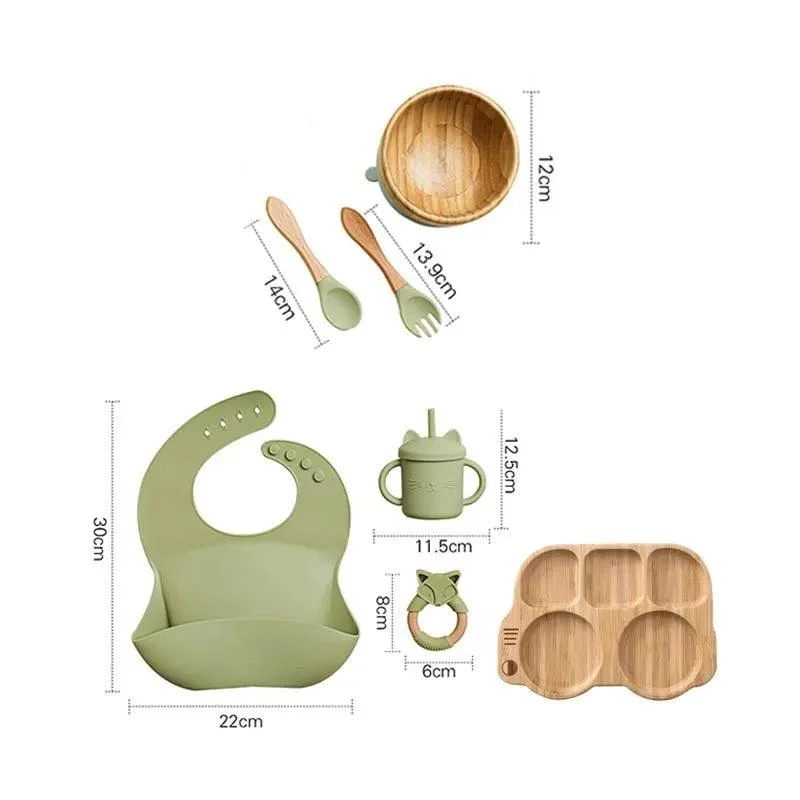 Bamboo_Dinosaur_Dinner_Set_7pcs_BPA-Free_Suction_Bowls_for_Children_-_-4134009 Bamboo Dinosaur Dinner Set: 7pcs, BPA-Free, Suction Bowls for Children -