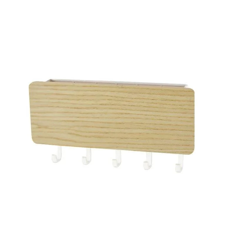 Bamboo Key Holder - Stylish Organizer - Black/White/Bamboo -  - #tag1#