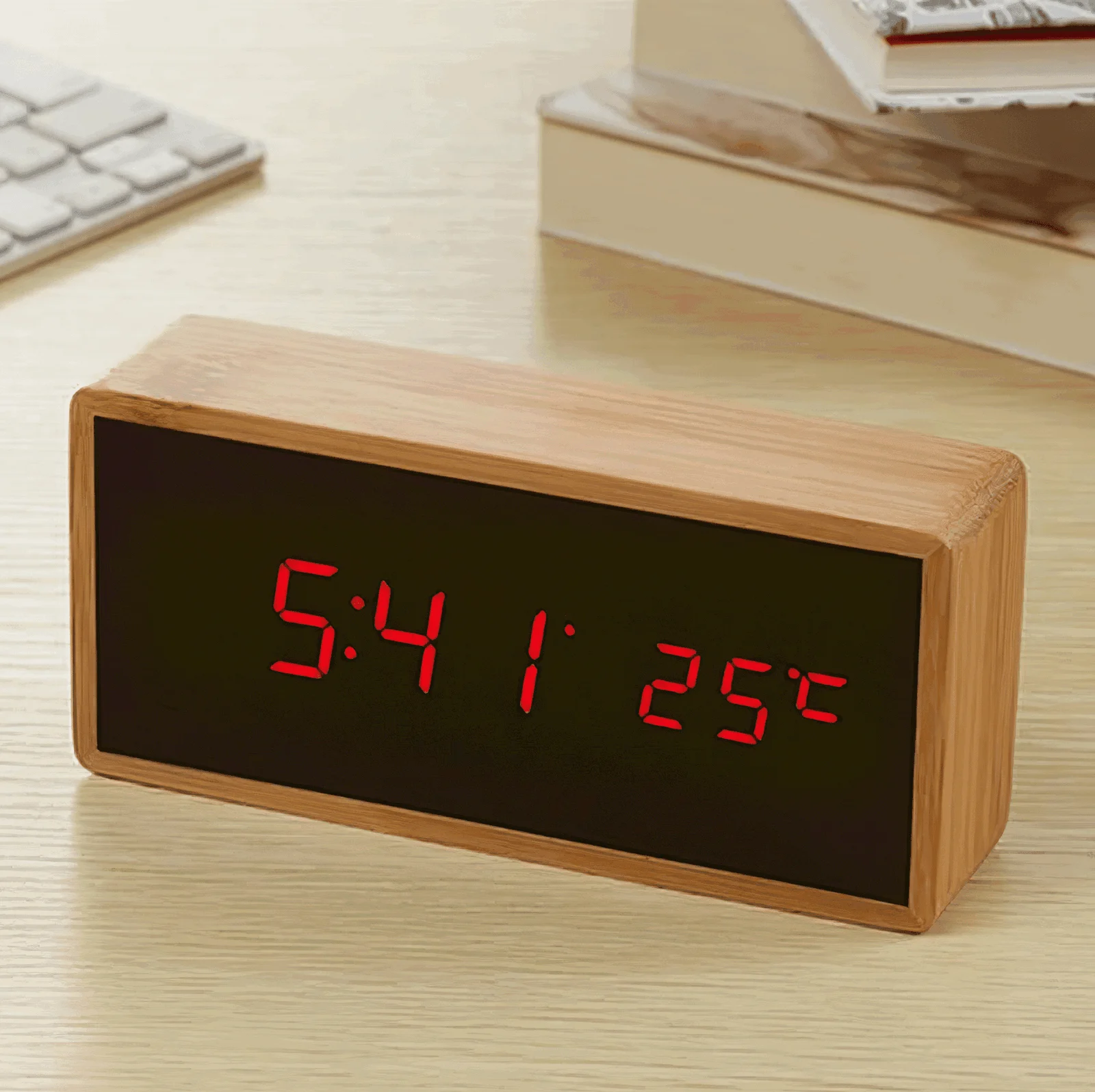 Bamboo_LED_Alarm_Clock_-_-4134098 Bamboo LED Alarm Clock -