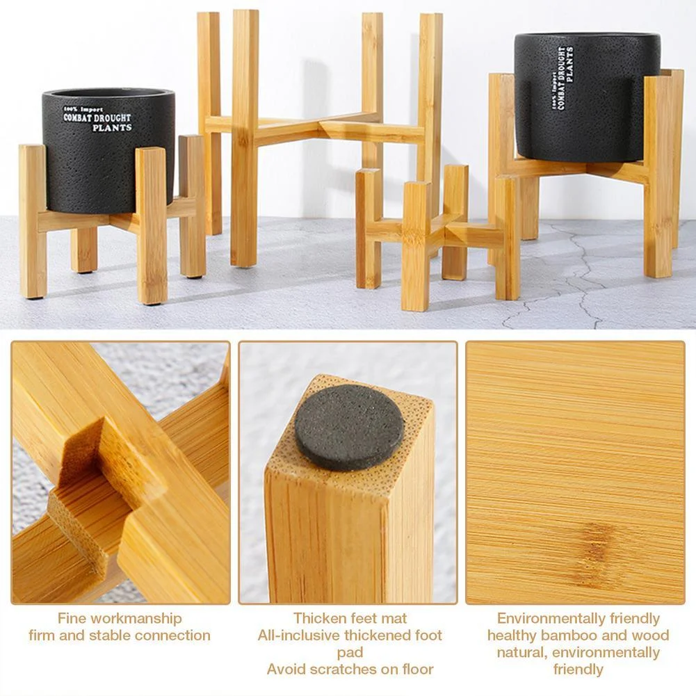 Bamboo Plant Base Stand -