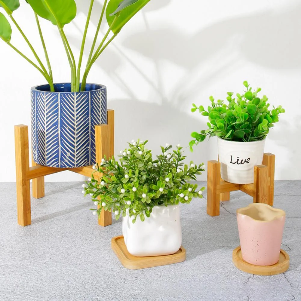 Bamboo Plant Base Stand -