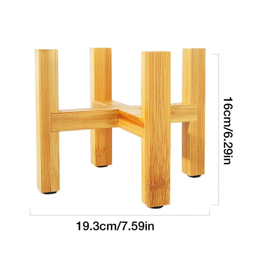 Bamboo Plant Base Stand -