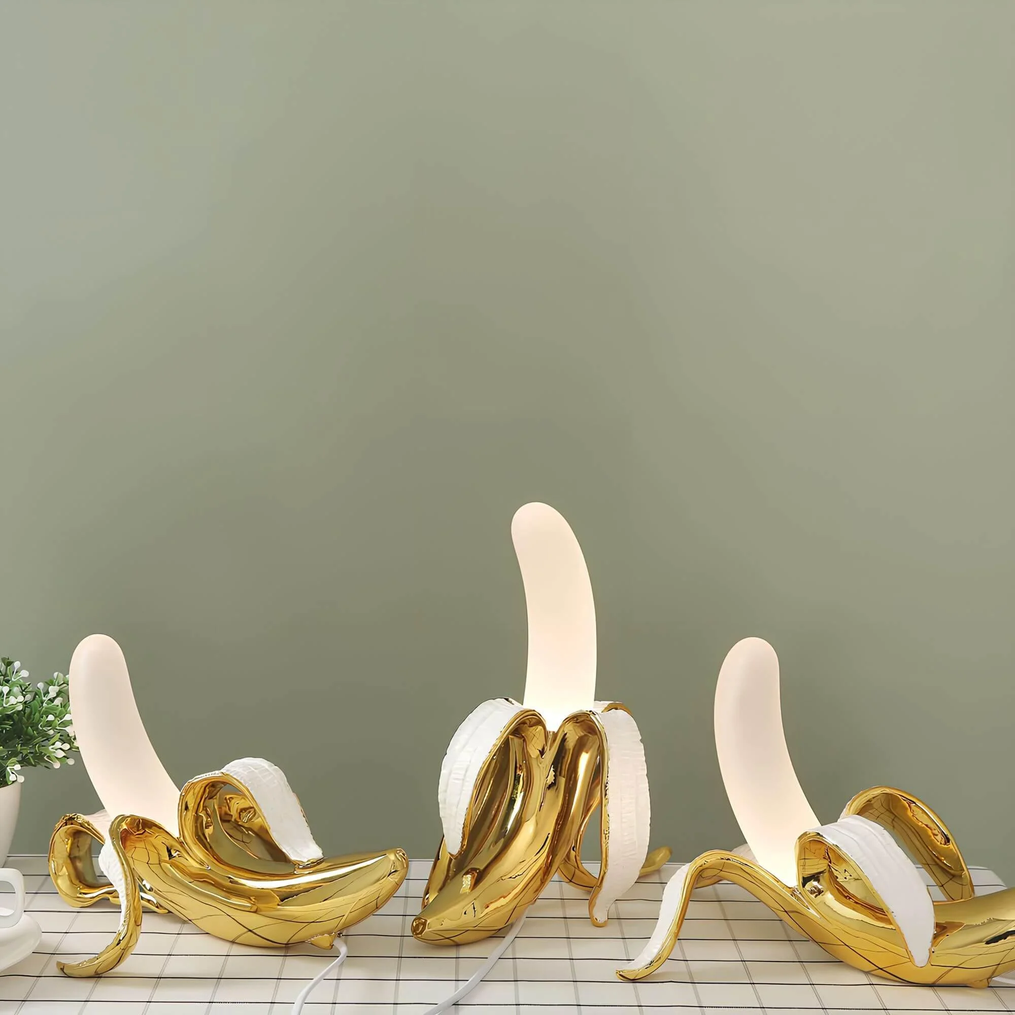 Bananashine Modernebananen Tischlampe11