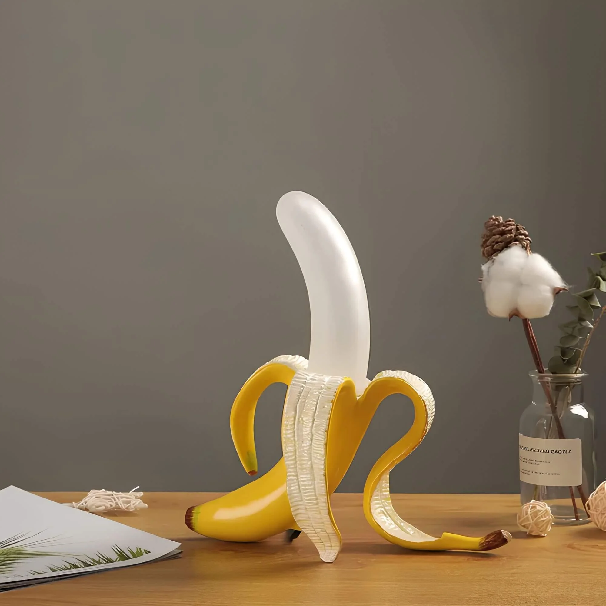 Bananashine Modernebananen Tischlampe4