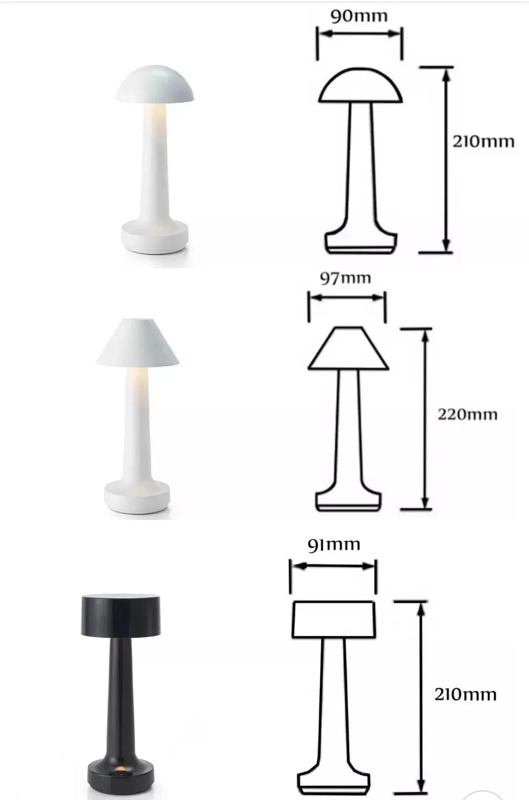 Bar Table Chargeable Lamp -