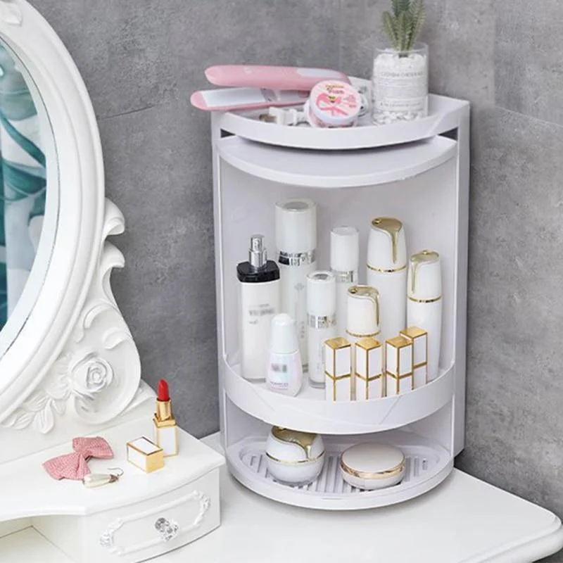 Bathroom 360 Degree Rotating T Riangle Shelf Kitchen Toilet Shelf Corner Shelf Bathroom Storage Rack Cabinet