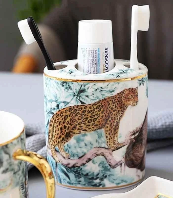 Bathroom_Accessories_Set_Ceramic_Bathroom_Set_Jungle_Print_-_-_tag1_-4146101 Bathroom Accessories Set Ceramic Bathroom Set Jungle Print - - #tag1#