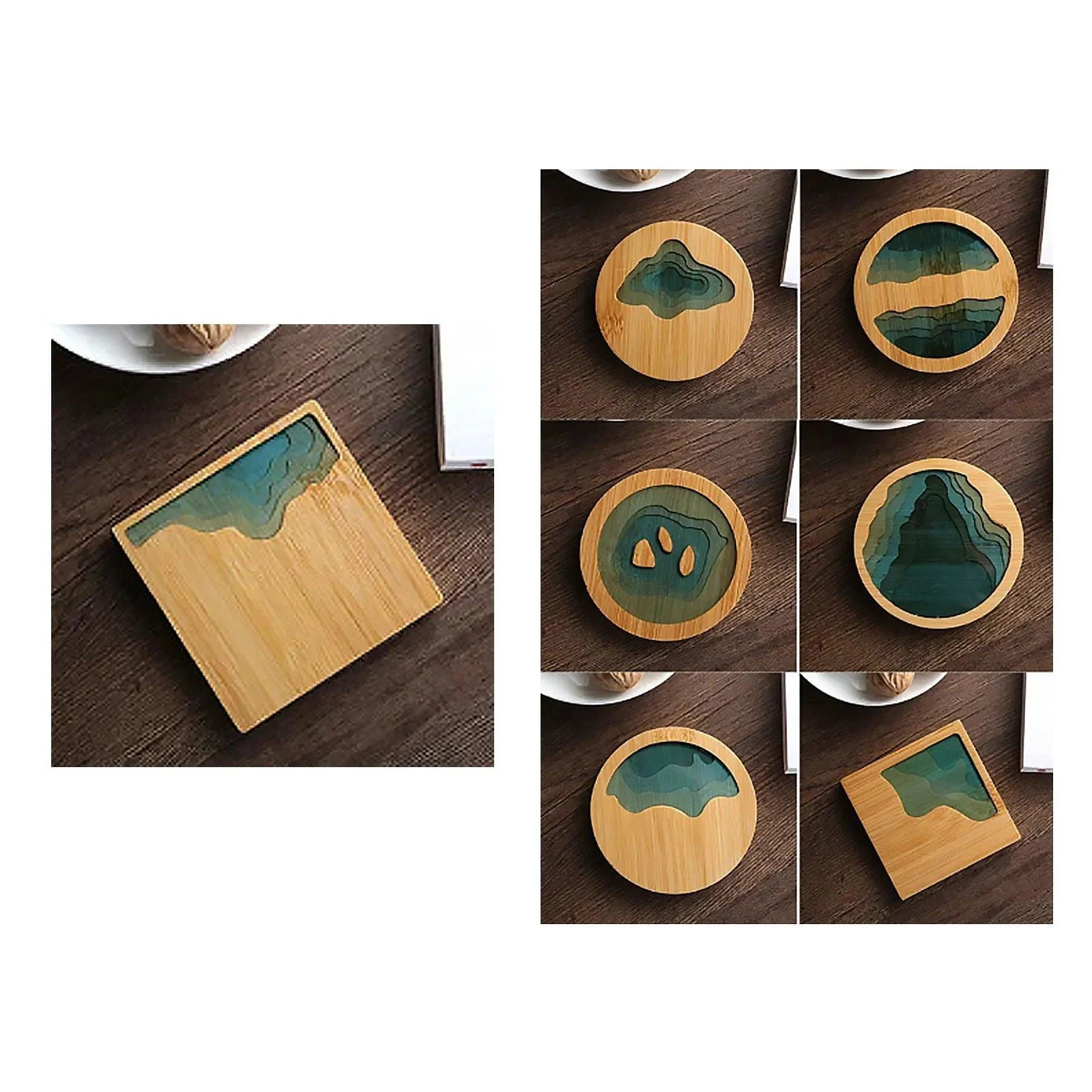 Beach_Contour_Line_Epoxy_Art_Wooden_Coaster_-_-4136099 Beach Contour Line Epoxy Art Wooden Coaster -