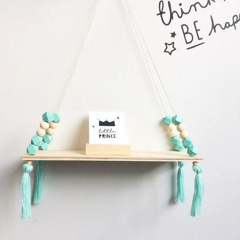 Beaded_Hanging_Wooden_Shelf_-_-4136211 Beaded Hanging Wooden Shelf -
