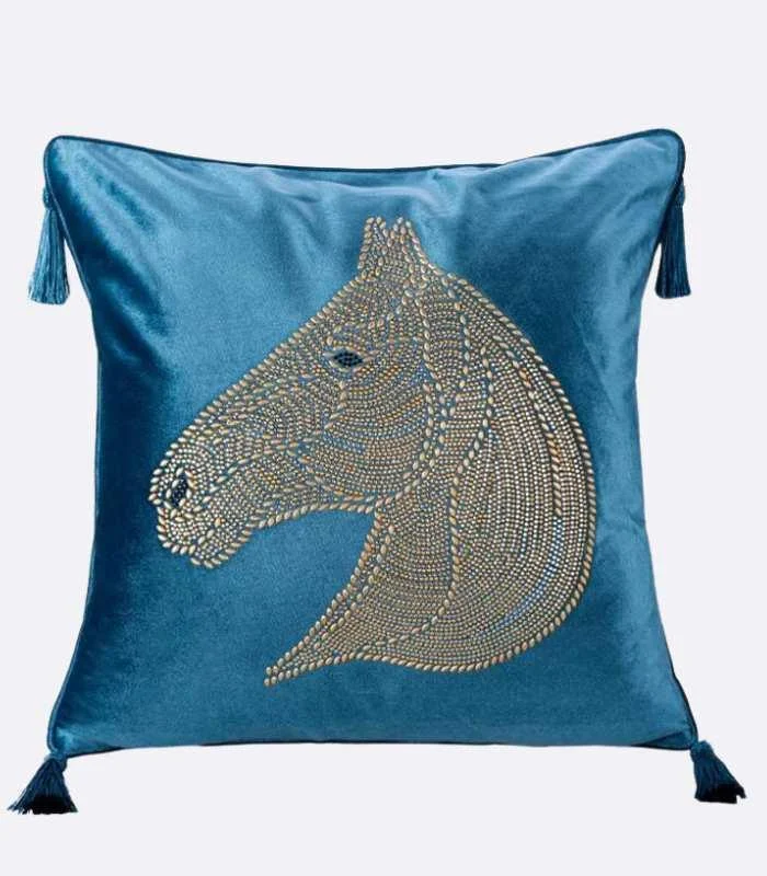 Beaded_Horse_Head_Velvet_Cushion_Cover_with_Tassels_-_-_tag1_-4147172 Beaded Horse Head Velvet Cushion Cover with Tassels - - #tag1#