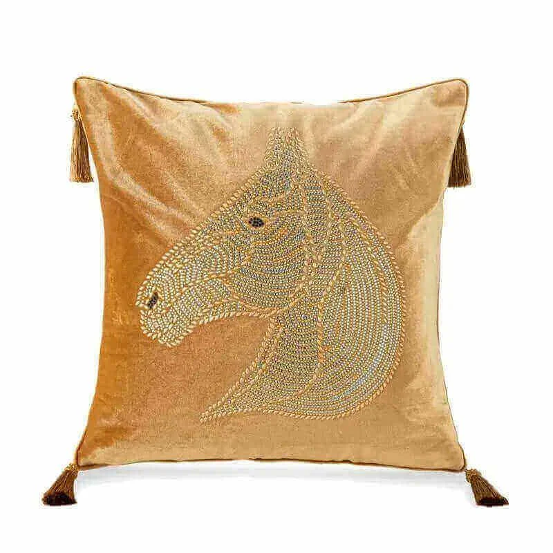 Beaded_Horse_Head_Velvet_Cushion_Cover_with_Tassels_-_-_tag1_-4147180 Beaded Horse Head Velvet Cushion Cover with Tassels - - #tag1#