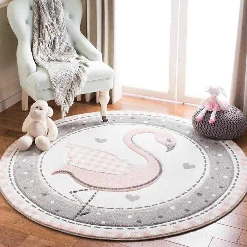 Beautiful Round Kids Rug - - #tag1#