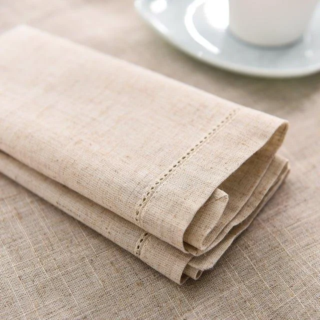 Beige Linen Napkins (12pc) -