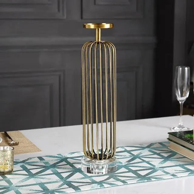 Belevue Brass Candle Holder -
