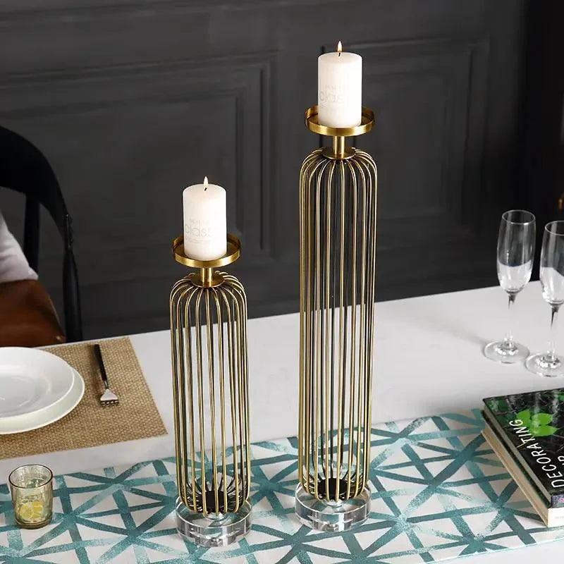 Belevue Brass Candle Holder -