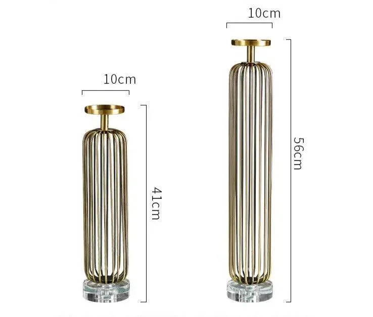 Belevue Brass Candle Holder -