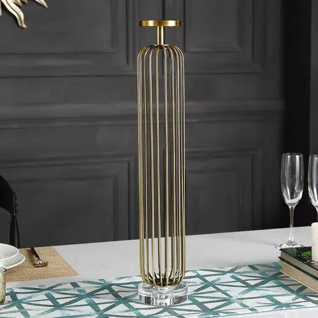 Belevue Brass Candle Holder -