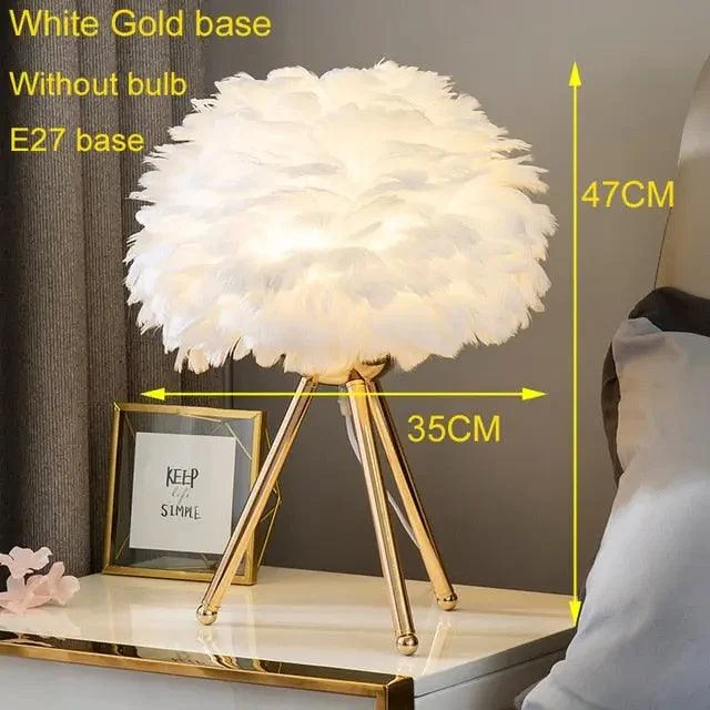 Belevue Goose Feather Lamp -
