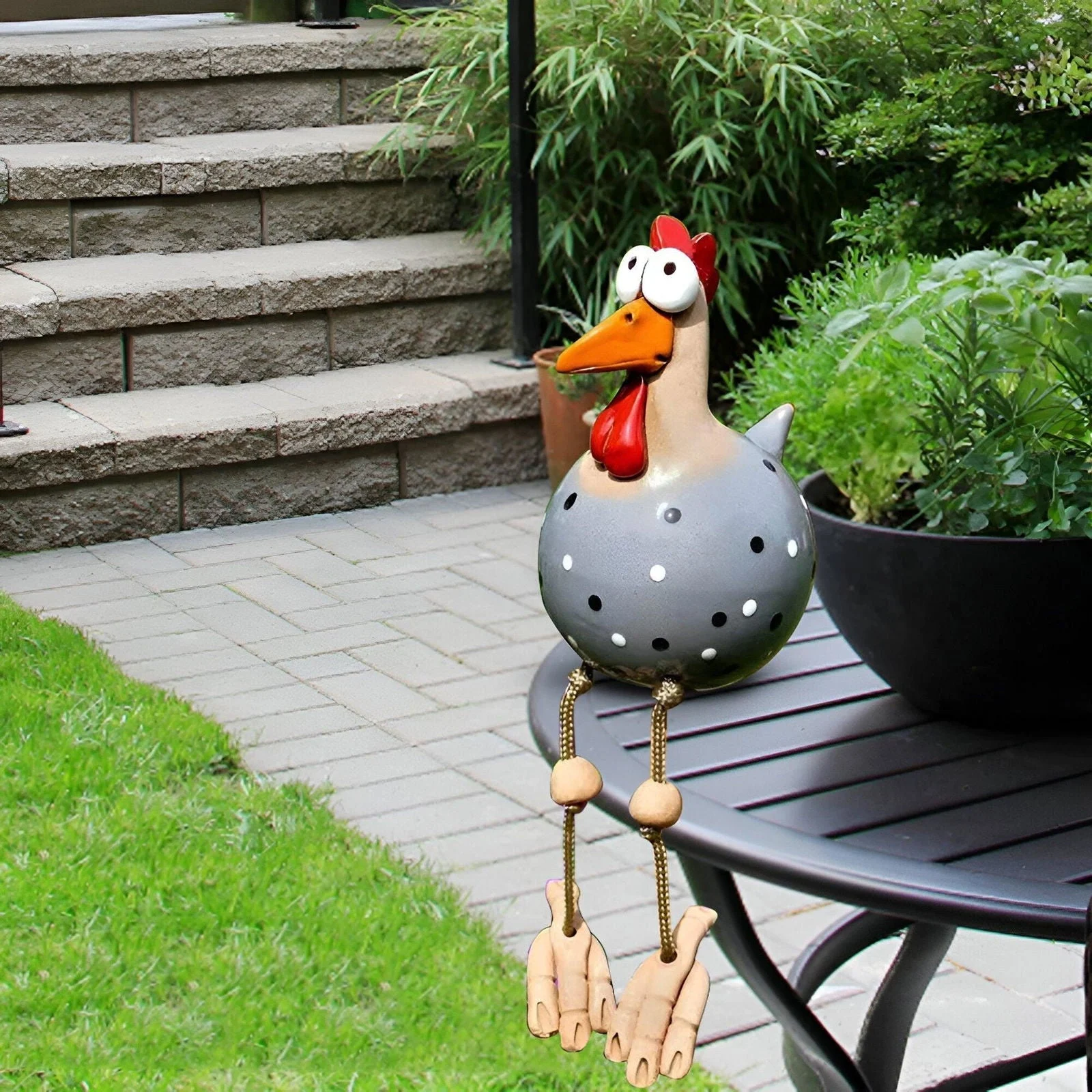 Big-eyed_Huhn_Statue_-_Weatherproof_Resin_Craft_-_Rooster_Garden_Statue_-_-_tag1_-4150522 Big-eyed Huhn Statue - Weatherproof Resin Craft - Rooster Garden Statue - - #tag1#