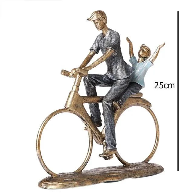 Bike_Family_Resin_Figurine_-_-4137843 Bike Family Resin Figurine -
